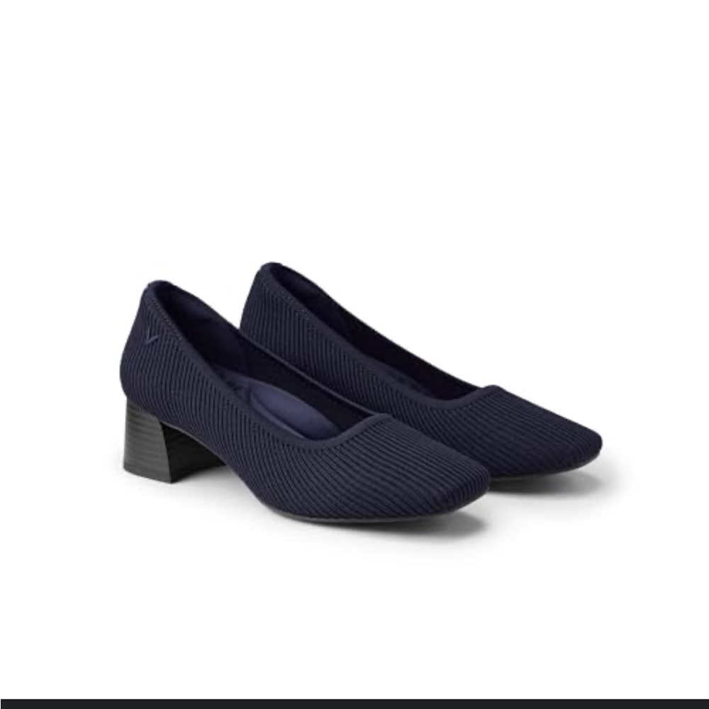 Vivaia Melody Pro Square-Toe Navy Heels